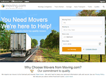 Tablet Screenshot of moving.com
